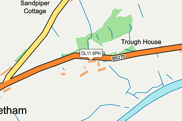 DL11 6PH map - OS OpenMap – Local (Ordnance Survey)