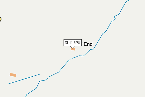 DL11 6PU map - OS OpenMap – Local (Ordnance Survey)