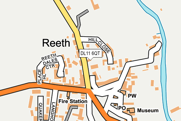 Map of REETH GARAGE LIMITED at local scale