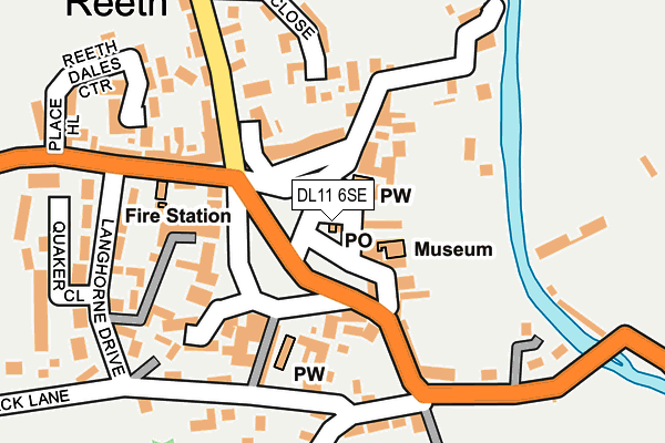 DL11 6SE map - OS OpenMap – Local (Ordnance Survey)