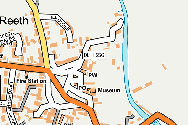DL11 6SG map - OS OpenMap – Local (Ordnance Survey)