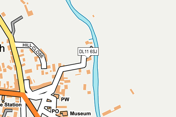 DL11 6SJ map - OS OpenMap – Local (Ordnance Survey)