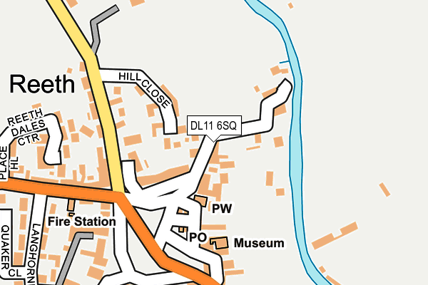 DL11 6SQ map - OS OpenMap – Local (Ordnance Survey)