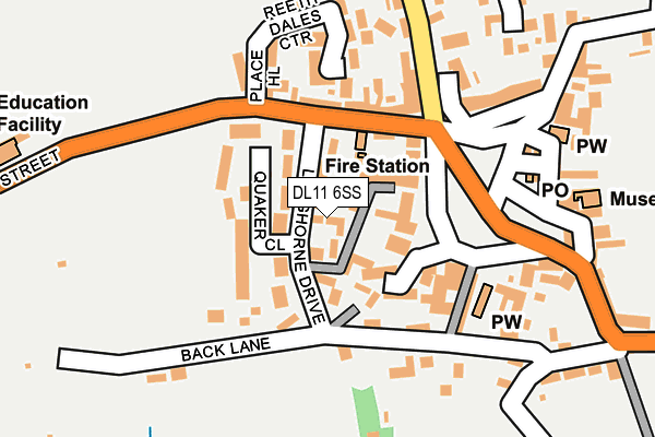 DL11 6SS map - OS OpenMap – Local (Ordnance Survey)