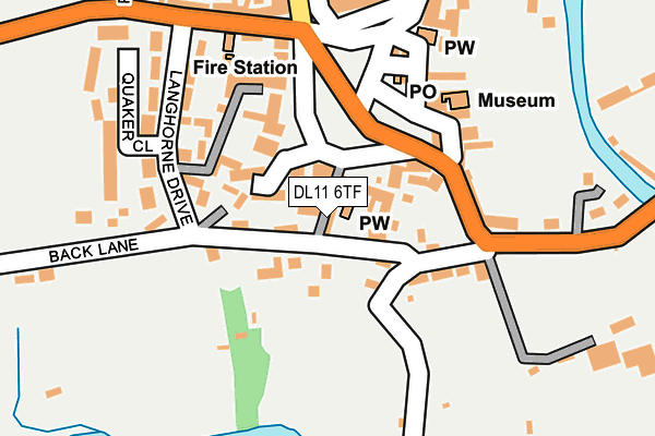 DL11 6TF map - OS OpenMap – Local (Ordnance Survey)