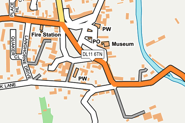 DL11 6TN map - OS OpenMap – Local (Ordnance Survey)