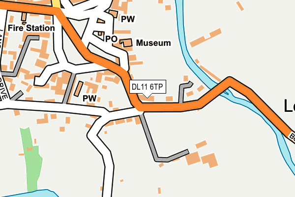 DL11 6TP map - OS OpenMap – Local (Ordnance Survey)