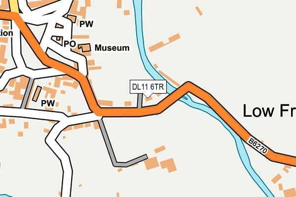 DL11 6TR map - OS OpenMap – Local (Ordnance Survey)