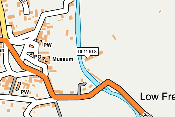 DL11 6TS map - OS OpenMap – Local (Ordnance Survey)