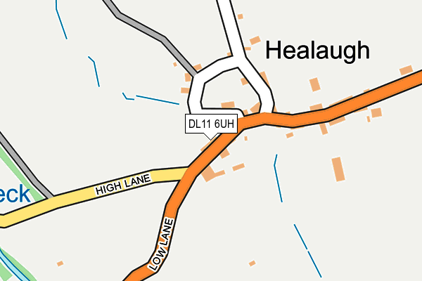 DL11 6UH map - OS OpenMap – Local (Ordnance Survey)