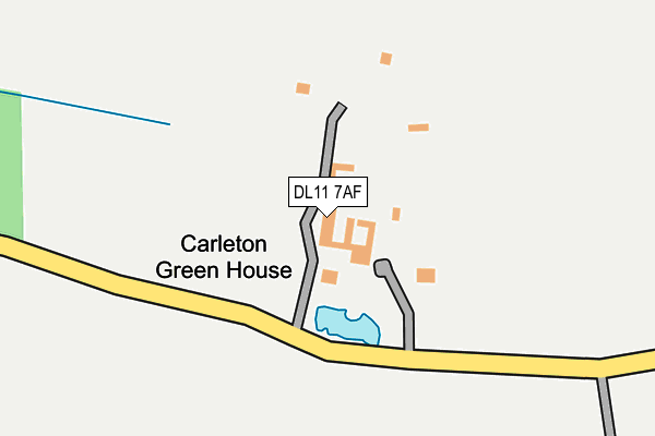 DL11 7AF map - OS OpenMap – Local (Ordnance Survey)