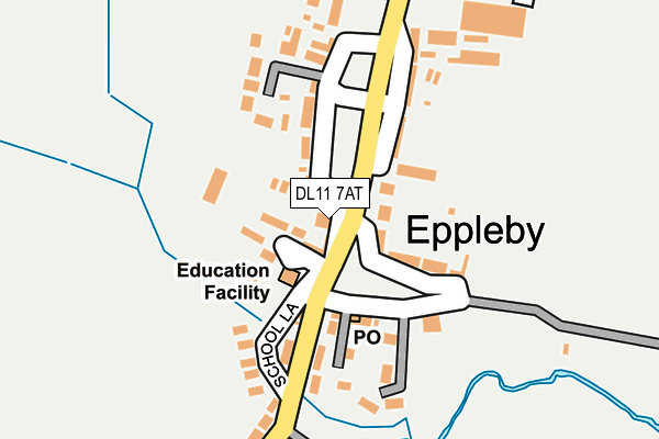 DL11 7AT map - OS OpenMap – Local (Ordnance Survey)