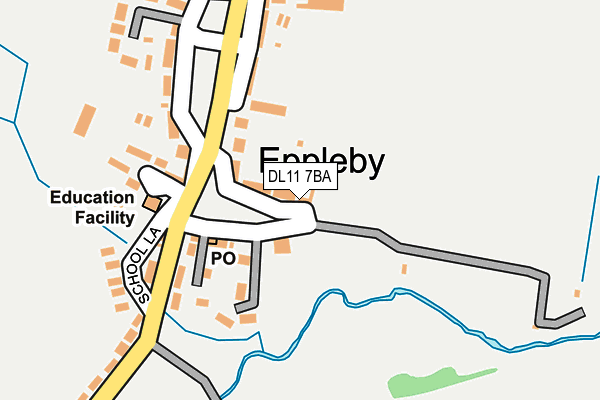 DL11 7BA map - OS OpenMap – Local (Ordnance Survey)