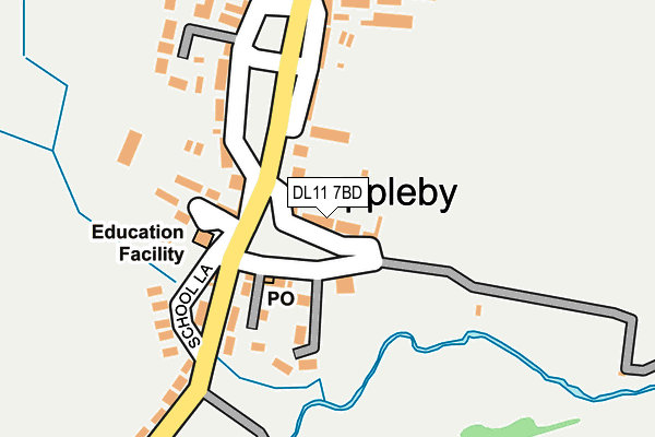 DL11 7BD map - OS OpenMap – Local (Ordnance Survey)