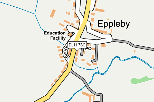 DL11 7BG map - OS OpenMap – Local (Ordnance Survey)