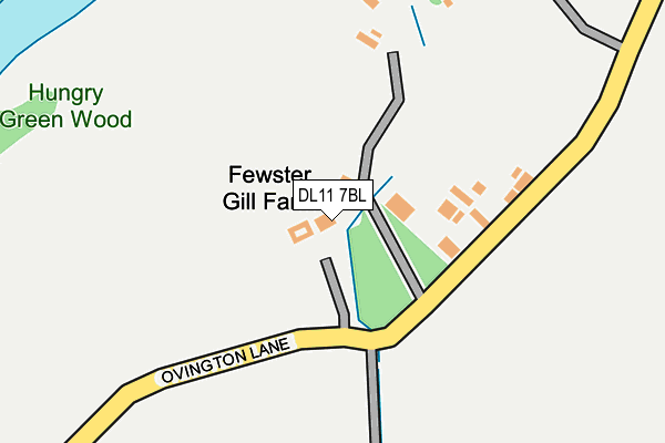 DL11 7BL map - OS OpenMap – Local (Ordnance Survey)