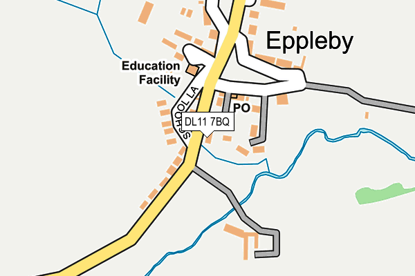 DL11 7BQ map - OS OpenMap – Local (Ordnance Survey)