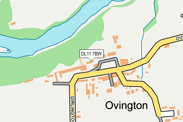 DL11 7BW map - OS OpenMap – Local (Ordnance Survey)