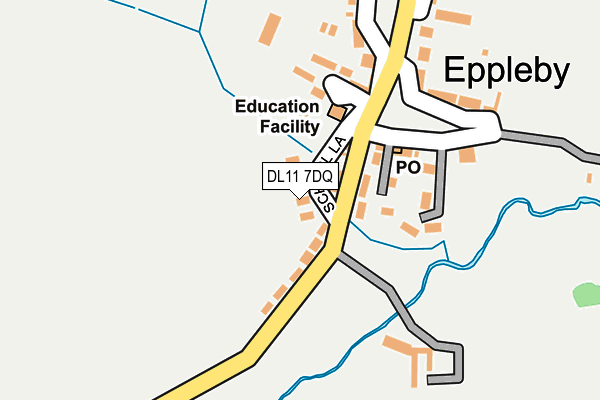 DL11 7DQ map - OS OpenMap – Local (Ordnance Survey)