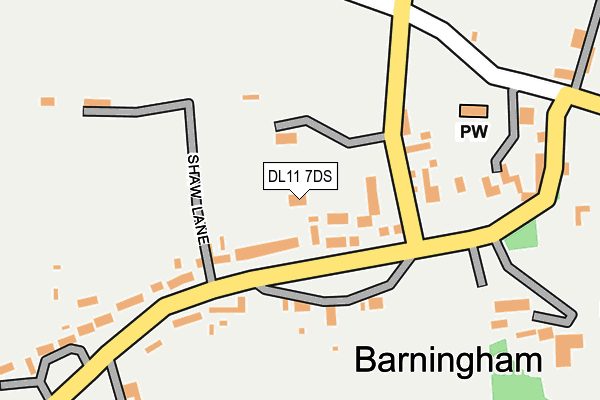 DL11 7DS map - OS OpenMap – Local (Ordnance Survey)