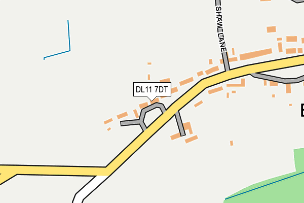 DL11 7DT map - OS OpenMap – Local (Ordnance Survey)
