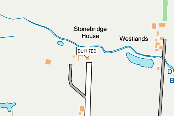 DL11 7ED map - OS OpenMap – Local (Ordnance Survey)