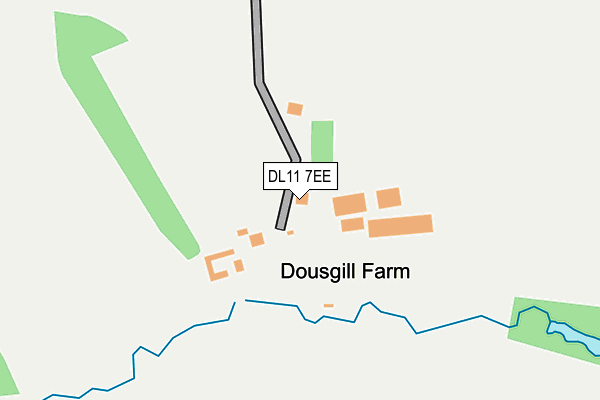 DL11 7EE map - OS OpenMap – Local (Ordnance Survey)