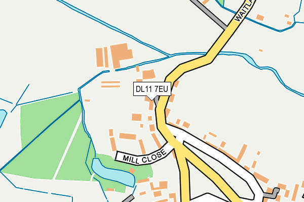 DL11 7EU map - OS OpenMap – Local (Ordnance Survey)