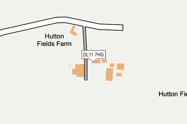 DL11 7HG map - OS OpenMap – Local (Ordnance Survey)