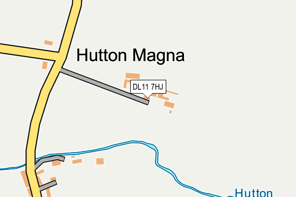 DL11 7HJ map - OS OpenMap – Local (Ordnance Survey)
