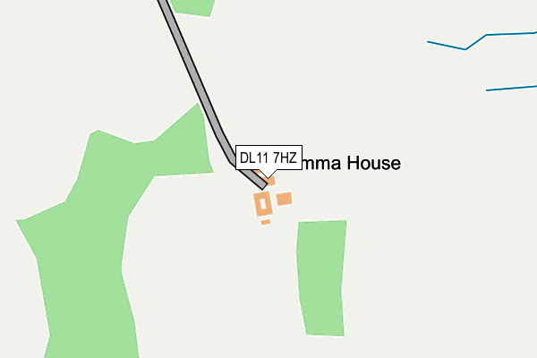 DL11 7HZ map - OS OpenMap – Local (Ordnance Survey)