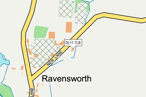 DL11 7LB map - OS OpenMap – Local (Ordnance Survey)