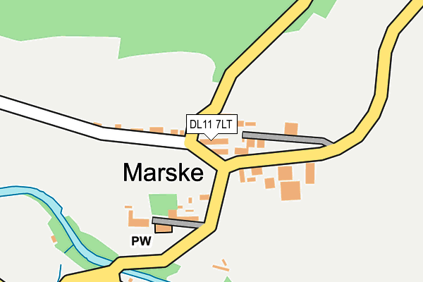 DL11 7LT map - OS OpenMap – Local (Ordnance Survey)