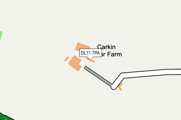 DL11 7PA map - OS OpenMap – Local (Ordnance Survey)