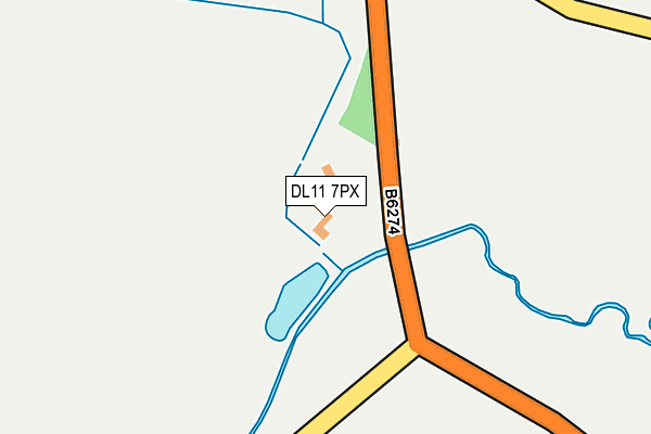 DL11 7PX map - OS OpenMap – Local (Ordnance Survey)