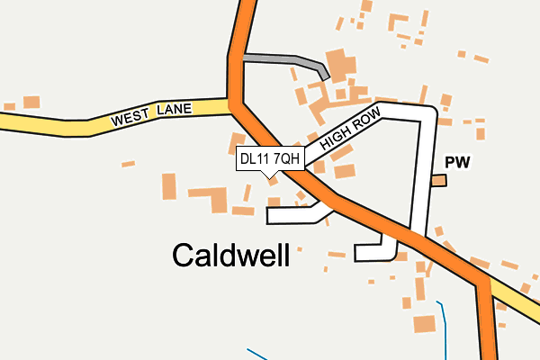 DL11 7QH map - OS OpenMap – Local (Ordnance Survey)