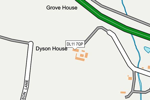 DL11 7QP map - OS OpenMap – Local (Ordnance Survey)