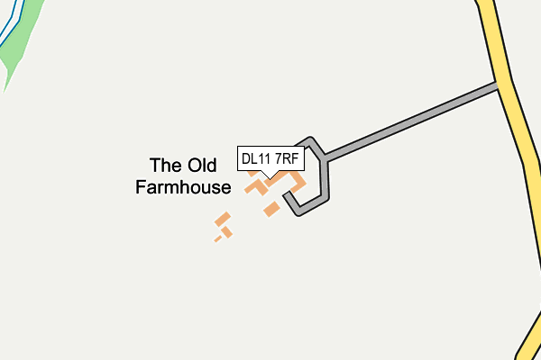 DL11 7RF map - OS OpenMap – Local (Ordnance Survey)