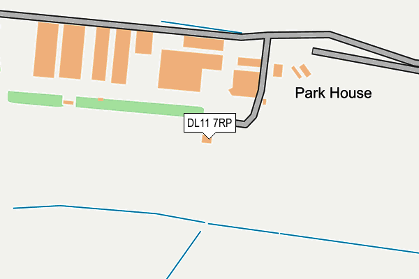 DL11 7RP map - OS OpenMap – Local (Ordnance Survey)