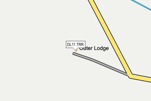 DL11 7RR map - OS OpenMap – Local (Ordnance Survey)