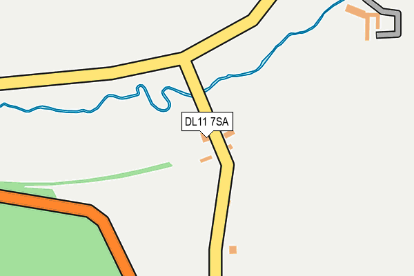 DL11 7SA map - OS OpenMap – Local (Ordnance Survey)