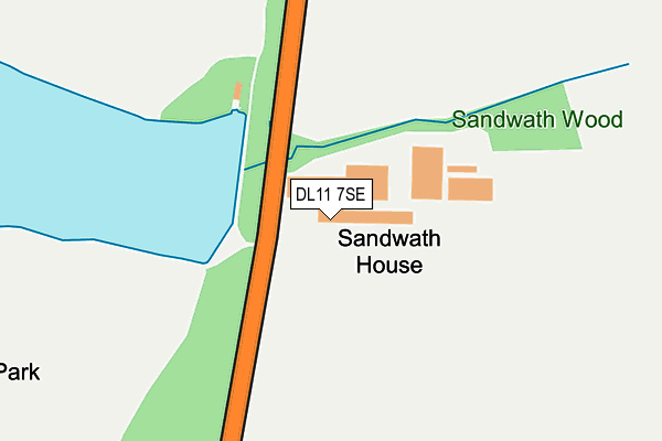 DL11 7SE map - OS OpenMap – Local (Ordnance Survey)