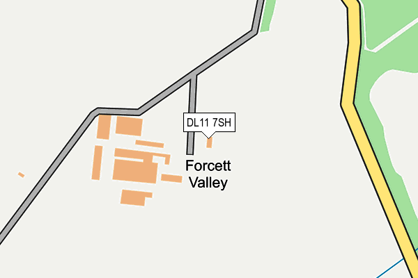 DL11 7SH map - OS OpenMap – Local (Ordnance Survey)