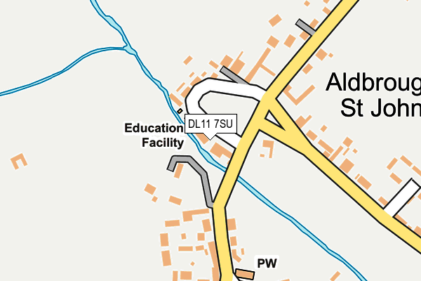 DL11 7SU map - OS OpenMap – Local (Ordnance Survey)