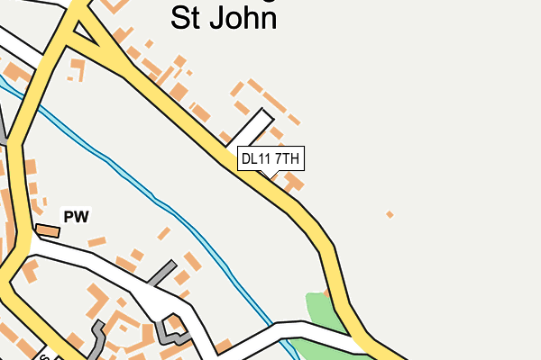 DL11 7TH map - OS OpenMap – Local (Ordnance Survey)