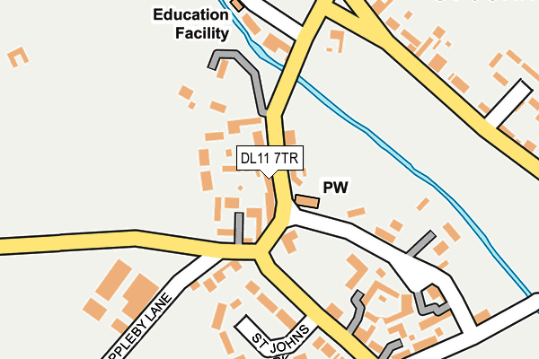 DL11 7TR map - OS OpenMap – Local (Ordnance Survey)