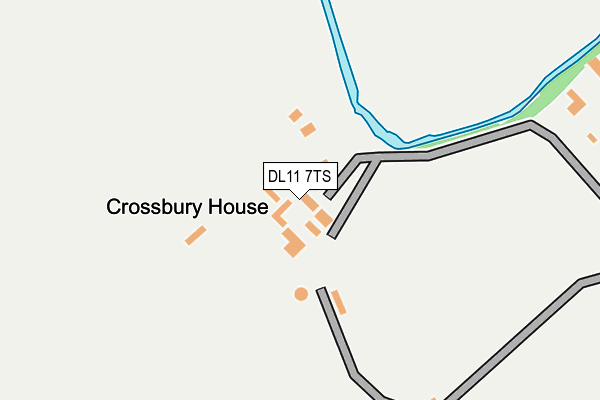 DL11 7TS map - OS OpenMap – Local (Ordnance Survey)