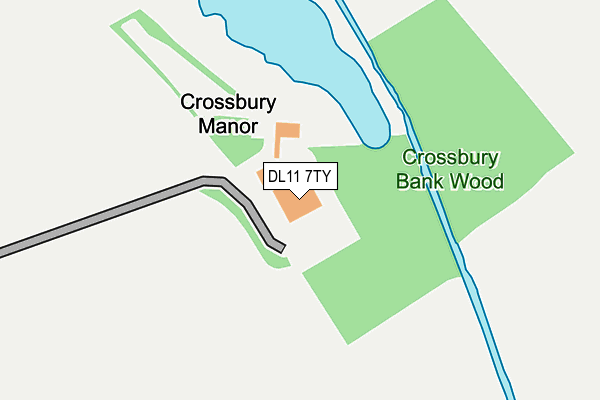 DL11 7TY map - OS OpenMap – Local (Ordnance Survey)