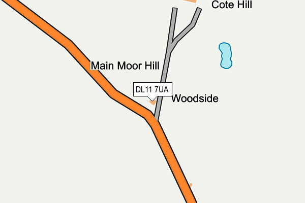 DL11 7UA map - OS OpenMap – Local (Ordnance Survey)