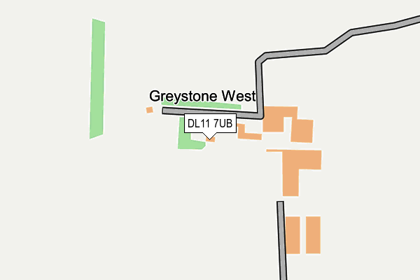DL11 7UB map - OS OpenMap – Local (Ordnance Survey)